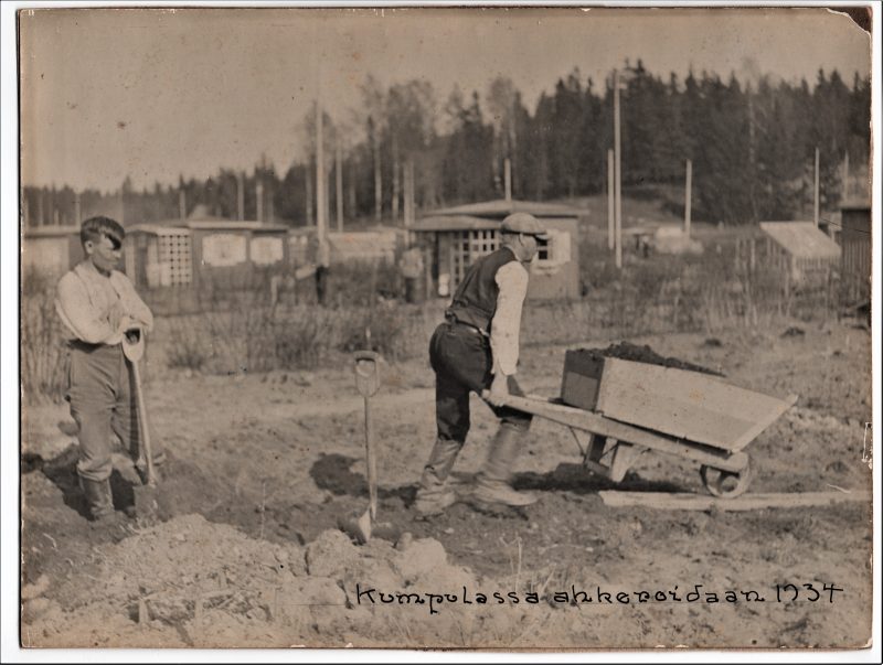 Savisen maan viljely vaati maanparannusta 1934, Helsingin kaupunginmuseo